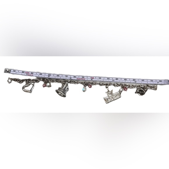 Vintage Child Princess Charm Bracelet Princess, Castle, Crown and Heart 7” - Picture 3 of 5